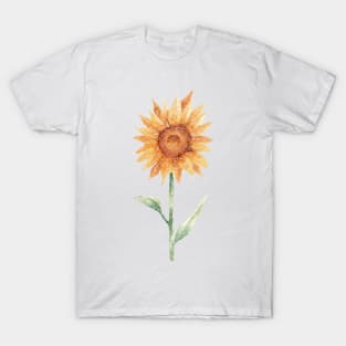 Watercolor sunflower T-Shirt